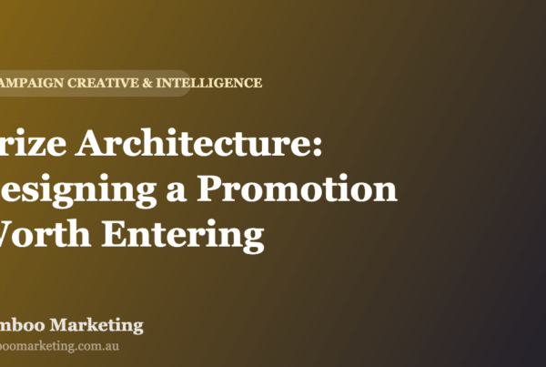 Prize architecture: designing a promotion worth entering — Bamboo Marketing