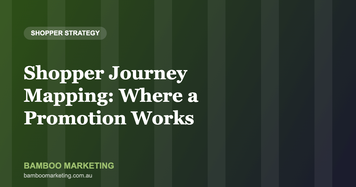 Shopper journey mapping for promotions — Bamboo Marketing