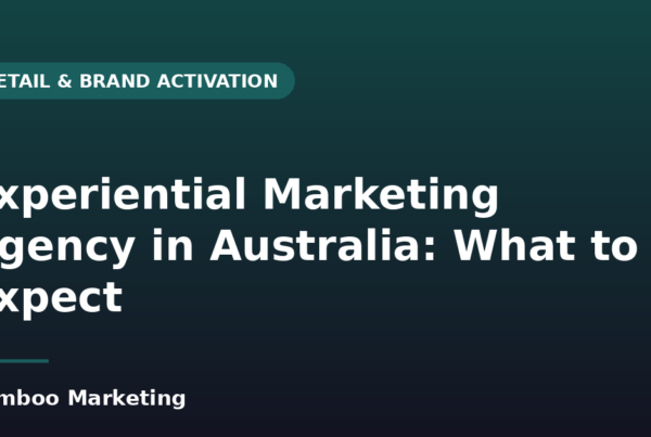 Experiential marketing agency in Australia — shoppers taking part in a live brand experience at a retail activation